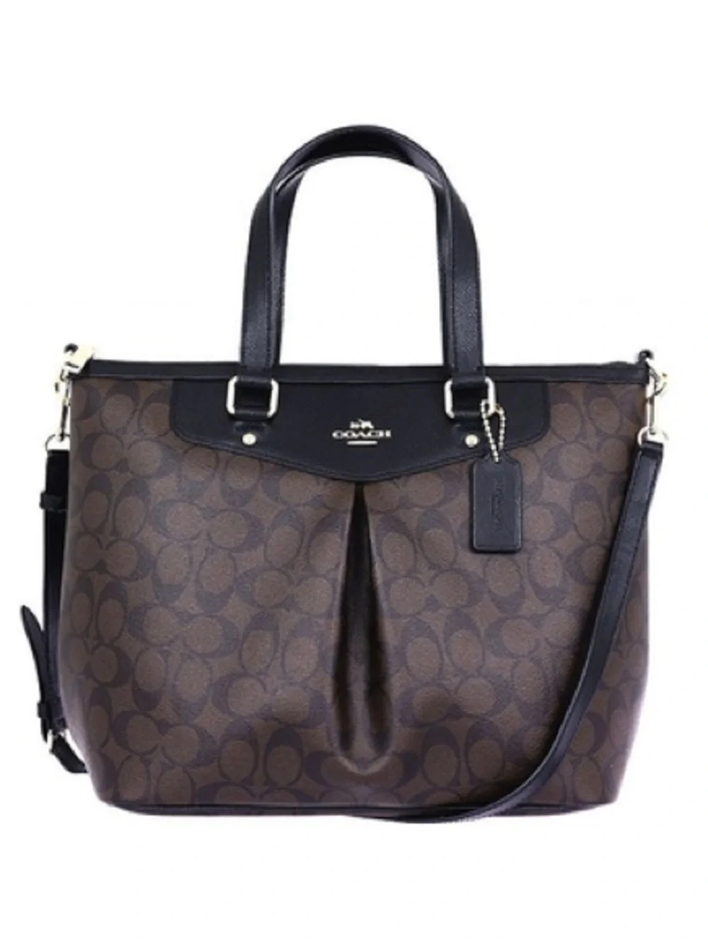 Coach F34614 Peyton Pleated Tote Satchel Handbag